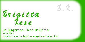 brigitta kese business card